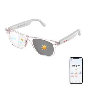 AI Translation Glasses, 165 Languages Smart Bluetooth Glasses with Speakers | Real-Time Translation, AI App Features, Hands-Free Calls, Noise Reduction, Photochromic Lenses, Suitable for Travel & Work AI Translation Glasses, 165 Languages Smart Bluetooth Glasses with Speakers | Real-Time Translation, AI App Features, Hands-Free Calls, Noise Reduction, Photochromic Lenses, Suitable for Travel & Work