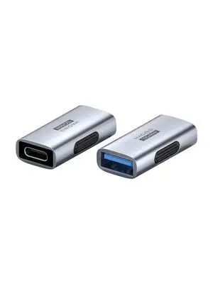 USB 3.2 Adapter 2 Pack, USB C Female to USB A Female Connector OTG Adapter 10Gbps 60W Cable Extender for Laptops Charger PC Car Mouse Keyboard (ZJTN01) USB 3.2 Adapter 2 Pack, USB C Female to USB A Female Connector OTG Adapter 10Gbps 60W Cable Extender for Laptops Charger PC Car Mouse Keyboard (ZJTN01)