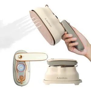 Steamer For Clothes, Steamer Iron 2 In 1,Portable Handheld travel Steam,1200W 15s Heat Up for Travel Size,Wrinkle Remover,200ml Tank,3 Modes for dress shirts for home travel,Beige, 120V Steamer For Clothes, Steamer Iron 2 In 1,Portable Handheld travel Steam,1200W 15s Heat Up for Travel Size,Wrinkle Remover,200ml Tank,3 Modes for dress shirts for home travel,Beige, 120V