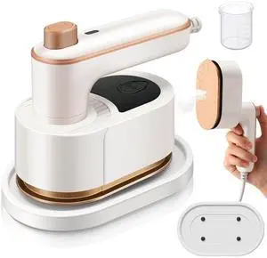 Portable Travel Mini Iron for Clothes 3 in 1 Travel Steamer 180° Rotating Handheld Iron Portable Small Size Machine for Dry and Wet for College Dorm(White) Portable Travel Mini Iron for Clothes 3 in 1 Travel Steamer 180° Rotating Handheld Iron Portable Small Size Machine for Dry and Wet for College Dorm(White)