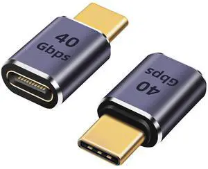 USB C Extender Adapter 40Gbps, 8K 60Hz USB C Male to Female Extension Adapter,USB Type-C Male to Female Extender PD 100W Fast Charging USB 4 Thunderbolt 4 Connector for MacBook Pro(2 Pack) USB C Extender Adapter 40Gbps, 8K 60Hz USB C Male to Female Extension Adapter,USB Type-C Male to Female Extender PD 100W Fast Charging USB 4 Thunderbolt 4 Connector for MacBook Pro(2 Pack)