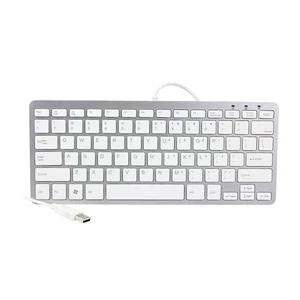 USB Slim Mini Wired 78 Key Small Super Thin Compact Keyboard for Desktop Laptop PC Win 7 Mac (White) USB Slim Mini Wired 78 Key Small Super Thin Compact Keyboard for Desktop Laptop PC Win 7 Mac (White)