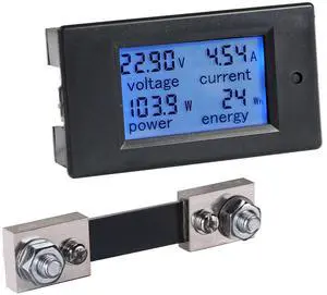 DC 8-100V 0-100A Amp Meter Voltmeter Battery Monitor with 100A Shunt DC 8-100V 0-100A Amp Meter Voltmeter Battery Monitor with 100A Shunt