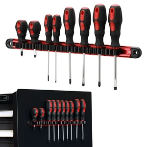 Magnetic Screwdriver Wrench Organizer, Aluminum Rail Magnetic Tool Holder, Hand Tool Holder, Toolbox Accessories, Fits Up to 14 Screwdrivers/Wrenches (Tools not Included) Magnetic Screwdriver Wrench Organizer, Aluminum Rail Magnetic Tool Holder, Hand Tool Holder, Toolbox Accessories, Fits Up to 14 Screwdrivers/Wrenches (Tools not Included)