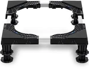 Universal Mini Fridge Stand Riser Base - Easy-to-Install & Adjustable with 4 Sturdy Feet, Fits Small Refrigerator, Washer, Dryer & Freezer (Black) Universal Mini Fridge Stand Riser Base - Easy-to-Install & Adjustable with 4 Sturdy Feet, Fits Small Refrigerator, Washer, Dryer & Freezer (Black)
