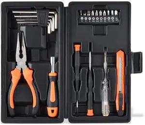 22-Piece Compact Tool Kit with Toolbox 22-Piece Compact Tool Kit with Toolbox