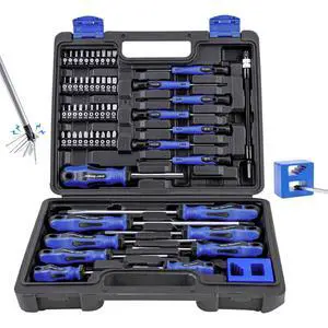 59-Piece Precision Screwdriver Tool Set Magnetic Repair Storage Box 59-Piece Precision Screwdriver Tool Set Magnetic Repair Storage Box