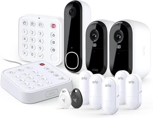 Arlo Home Security System-(5) 8-in-1 Sensors + Video Doorbell 2K + Outdoor Camera 2K (2 Cameras) + Security Tag + Wired Keypad Sensor Hub + Wireless Keypad Bundl - for Apt, Small Business/Home, Alarm Arlo Home Security System-(5) 8-in-1 Sensors + Video Doorbell 2K + Outdoor Camera 2K (2 Cameras) + Security Tag + Wired Keypad Sensor Hub + Wireless Keypad Bundl - for Apt, Small Business/Home, Alarm