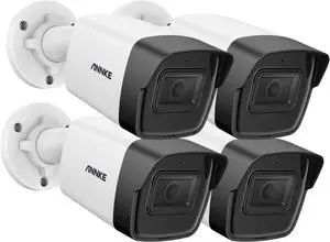 ANNKE 3K PoE Bullet Security Cameras, 4pack Surveillance IP Cameras with Mic, 2.8mm Lens, Human&Vehicle Detection, IP67 Weatherproof, Color Night Vision ANNKE 3K PoE Bullet Security Cameras, 4pack Surveillance IP Cameras with Mic, 2.8mm Lens, Human&Vehicle Detection, IP67 Weatherproof, Color Night Vision