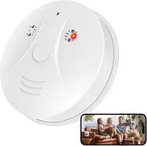 1080P HD Wireless WiFi Indoor Camera Smoke Detector for Home Security with App Control & Motion Detection,Outdoor Camera with Night Vision & Loop Recording for Office/Garage/Shop,Easy to Use 1080P HD Wireless WiFi Indoor Camera Smoke Detector for Home Security with App Control & Motion Detection,Outdoor Camera with Night Vision & Loop Recording for Office/Garage/Shop,Easy to Use