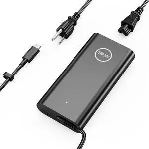 165W GaN USB C Laptop Charger for Dell XPS 17 9720 9730 Precision 5690 5680 3581 3580 Latitude 9440 7640 7340 5540 5440 5340 Inspiron 14 Plus 7430 AC Power Supply Adapter Cord 165W GaN USB C Laptop Charger for Dell XPS 17 9720 9730 Precision 5690 5680 3581 3580 Latitude 9440 7640 7340 5540 5440 5340 Inspiron 14 Plus 7430 AC Power Supply Adapter Cord