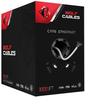 | Heavy-Duty CAT6 Ethernet Cable 1000ft | UTP, 23AWG, 550MHz | Stable & Remarkable Performance (White) | Heavy-Duty CAT6 Ethernet Cable 1000ft | UTP, 23AWG, 550MHz | Stable & Remarkable Performance (White)