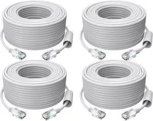 ZOSI 4pack Cat5e Ethernet Network Cable 150 Feet High Speed Network RJ45 Wire Cord for POE Security Cameras, PoE Switch, Internet Router, Laptop, Computer, IP Cameras ZOSI 4pack Cat5e Ethernet Network Cable 150 Feet High Speed Network RJ45 Wire Cord for POE Security Cameras, PoE Switch, Internet Router, Laptop, Computer, IP Cameras