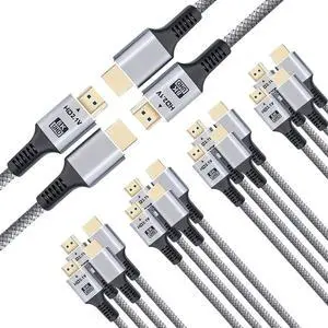 8K HDMI Cable 6 ft 10-Pack, High Speed HDMI Cable 6 FT 48Gbps, Shield Computer HDMI TV Monitor Cord-8K@60Hz, 4K@120Hz/165Hz/240Hz, HDCP 2.2&2.3, HDR 10 for ARC, eARC, PS4 PS5 Sound Bar/Roku 8K HDMI Cable 6 ft 10-Pack, High Speed HDMI Cable 6 FT 48Gbps, Shield Computer HDMI TV Monitor Cord-8K@60Hz, 4K@120Hz/165Hz/240Hz, HDCP 2.2&2.3, HDR 10 for ARC, eARC, PS4 PS5 Sound Bar/Roku