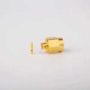 SMA-JB2 straight male 18GHz connector with RG405 welding SFT-50-2 matching 086 semi-flexible semi-steel SMA-JB2 straight male 18GHz connector with RG405 welding SFT-50-2 matching 086 semi-flexible semi-steel