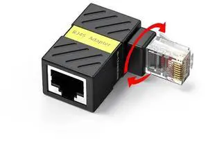 360° Rotation Gigabit RJ45 Network Adapter 90 Degree Right Angle Elbow Network Connector Universal RJ45 Male to Female Converter 360° Rotation Gigabit RJ45 Network Adapter 90 Degree Right Angle Elbow Network Connector Universal RJ45 Male to Female Converter