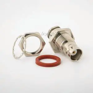 BNC-KY3 hexagonal panel connector BNC-C-KY1.5 through wall nut fixed waterproof female seat crimp RG316 BNC-KY3 hexagonal panel connector BNC-C-KY1.5 through wall nut fixed waterproof female seat crimp RG316