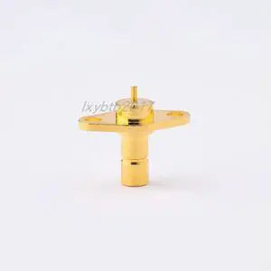 SMB-JFD l boss rhombus two-hole through-wall microstrip RF connector waist male head fixing flange SMB-JFD l boss rhombus two-hole through-wall microstrip RF connector waist male head fixing flange