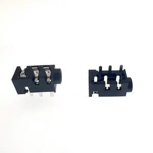 10PCS PJ-393A Silver-plated Headphone Socket 6Pin Socket 2 Fixed Foot 3.5MM Power Socket 10PCS PJ-393A Silver-plated Headphone Socket 6Pin Socket 2 Fixed Foot 3.5MM Power Socket