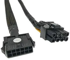 50cm PCIE 5.0 12pin 12VHPWR To 8Pin PCI-e PCI Express Computer GPU Power Cable for AI Computers Use RTX3090 Graphics Card 50cm PCIE 5.0 12pin 12VHPWR To 8Pin PCI-e PCI Express Computer GPU Power Cable for AI Computers Use RTX3090 Graphics Card