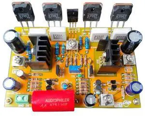 HIFI K2967 High Power 200W Single Channel High Voltage Dual Parallel FET Discrete Mono Amplifier Board For Onsemi HIFI K2967 High Power 200W Single Channel High Voltage Dual Parallel FET Discrete Mono Amplifier Board For Onsemi