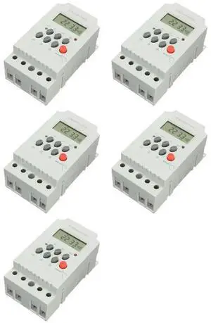 5X KG316T-II Din Rail Microcomputer Time Control Switch Time Control Timer AC220V 25A DIGITAL TIMER SWITCH Relay Control 5X KG316T-II Din Rail Microcomputer Time Control Switch Time Control Timer AC220V 25A DIGITAL TIMER SWITCH Relay Control