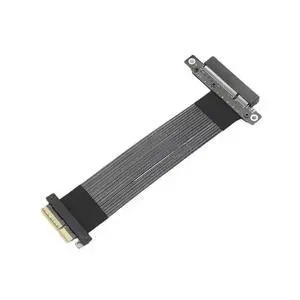 K28SF-BK PCIe 5.0 x4 to x8 Riser Cable 15cm High-Speed Flexible Gen5 128Gbps Server/PC Extension K28SF-BK PCIe 5.0 x4 to x8 Riser Cable 15cm High-Speed Flexible Gen5 128Gbps Server/PC Extension