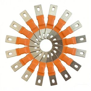 For 280Ah Lifepo4 15Pcs 74Mm Flexible Busbar Copper Connecter 2Mm Thickness Hole To Hole 12V Lithium Use For 280Ah Lifepo4 15Pcs 74Mm Flexible Busbar Copper Connecter 2Mm Thickness Hole To Hole 12V Lithium Use
