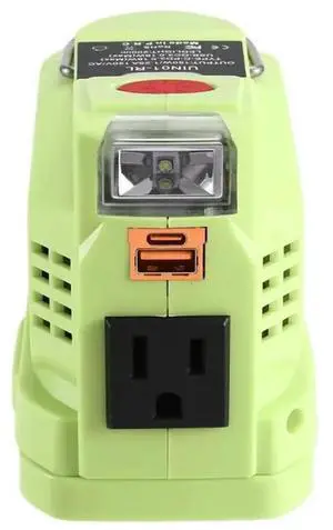 For Ryobi Compatible Outdoor Power Inverter US Plug- Power Adapter For Camping And For Charging In Outdoor Work For Ryobi Compatible Outdoor Power Inverter US Plug- Power Adapter For Camping And For Charging In Outdoor Work