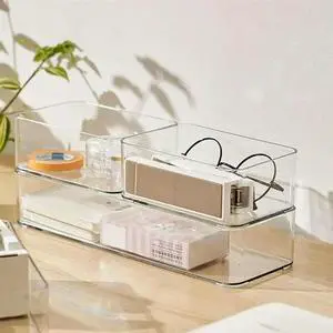 25Pcs Clear Drawer Organizers Box Set Smooth Edge Burr Free Transparent Design Cosmetics Containers Versatile 25Pcs Clear Drawer Organizers Box Set Smooth Edge Burr Free Transparent Design Cosmetics Containers Versatile