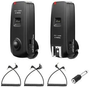FC-16 2.4G Camera Shutter With Studio Flash Trigger Dual Receivers For DSLR Mirrorless Cameras FC-16 2.4G Camera Shutter With Studio Flash Trigger Dual Receivers For DSLR Mirrorless Cameras