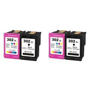 2X Convenient Compatible With HP302 XL Ink Box HP1000 1050 1510 2130 2131 4500 450 4504, Black Color 2X Convenient Compatible With HP302 XL Ink Box HP1000 1050 1510 2130 2131 4500 450 4504, Black Color