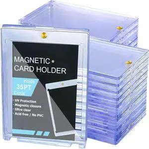 25Pc Magnetic Card Holder 35Pt,Card Case Holder Card Protectors Hard Plastic,Card Sleeves Display Case For Baseball Card 25Pc Magnetic Card Holder 35Pt,Card Case Holder Card Protectors Hard Plastic,Card Sleeves Display Case For Baseball Card