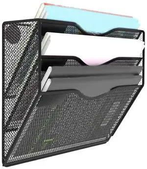 2X 3 Tier Magnetic File Holder No Drilling No Mounting Magazine Organizer Cabinets Mail Folder For Refrigerator Office 2X 3 Tier Magnetic File Holder No Drilling No Mounting Magazine Organizer Cabinets Mail Folder For Refrigerator Office