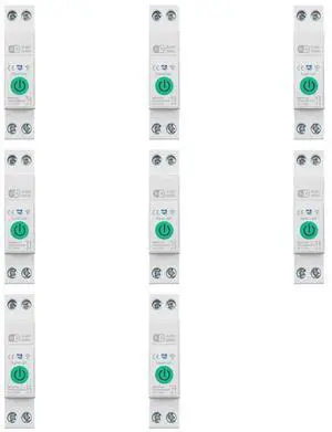 8X Tuya Circuit Breaker 1P+N 63A Din Rail Switch With Electricity Statistics Remote Voice Control 8X Tuya Circuit Breaker 1P+N 63A Din Rail Switch With Electricity Statistics Remote Voice Control
