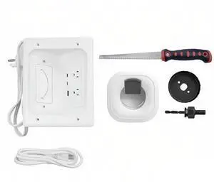 USB& Type-C Port TV Portstv Cord Hider In-Wall Cable Management Kit, Wire Hiding System Featuring Recessed Power Outlet US PL USB& Type-C Port TV Portstv Cord Hider In-Wall Cable Management Kit, Wire Hiding System Featuring Recessed Power Outlet US PL