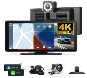 For Carplay Screen 10.26" 4K 360° Rotation For Car Dash Cam Backup Camera Support Android Auto For Car Stereo 1080P For Carplay Screen 10.26" 4K 360° Rotation For Car Dash Cam Backup Camera Support Android Auto For Car Stereo 1080P