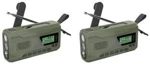 2X DAB/FM Bluetooth Radio Emergency Radio Built In 4500Mah Solar Hand Crank Radio Receiver Outdoor Radio 2X DAB/FM Bluetooth Radio Emergency Radio Built In 4500Mah Solar Hand Crank Radio Receiver Outdoor Radio