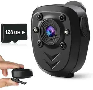 Body Camera Video Recorder Built-In 128GB Memory Card With Night Vision IR Loop Record HD 1080P,4-6 HR Life Wear Body Camera Video Recorder Built-In 128GB Memory Card With Night Vision IR Loop Record HD 1080P,4-6 HR Life Wear
