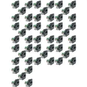 50PCS RJ45 Female Panel Mount Screw Terminal Adapter, D-Type RJ45 8P8C Female To 8Pin Terminal 50PCS RJ45 Female Panel Mount Screw Terminal Adapter, D-Type RJ45 8P8C Female To 8Pin Terminal