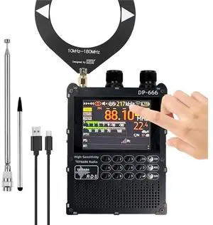 Digital AM FM/LW MW/SW/RDS Full Band Radio DP-666 TEF6686, 2.8Inch Touch-Screen Display, 5000Mah , Firmware Upgrades Digital AM FM/LW MW/SW/RDS Full Band Radio DP-666 TEF6686, 2.8Inch Touch-Screen Display, 5000Mah , Firmware Upgrades