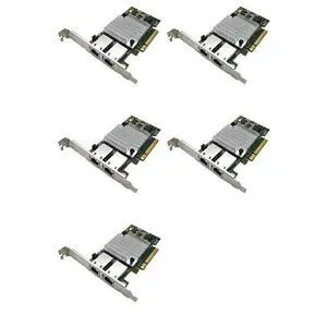 5X 10G Double Port Ethernet Network Card X540-T2 PCIE-X8 X16 ork Extend Adapter Support For NAS 5X 10G Double Port Ethernet Network Card X540-T2 PCIE-X8 X16 ork Extend Adapter Support For NAS