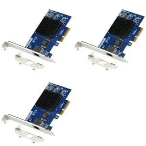 3X PCIE 3.0 4X 10G Network Card AQC107 Server NIC Compatible With X8/X16 For Linux Win10/11 System 3X PCIE 3.0 4X 10G Network Card AQC107 Server NIC Compatible With X8/X16 For Linux Win10/11 System