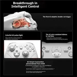KP70 Dual Auto-Sense Controller With AI Control Adaptive Triggers For Switch 2 Teams PC Mobile Haptic Feedback KP70 Dual Auto-Sense Controller With AI Control Adaptive Triggers For Switch 2 Teams PC Mobile Haptic Feedback