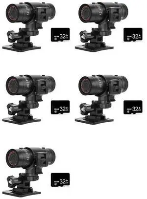 5X F9 Mini Sports Camera 1080P 200W Outdoor Riding Motorcycle Helmet Sports DV Camera Video Waterproof Bicycle Camera 5X F9 Mini Sports Camera 1080P 200W Outdoor Riding Motorcycle Helmet Sports DV Camera Video Waterproof Bicycle Camera
