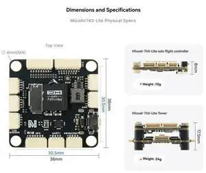 H743 FPV Stack Micoair743 Lite 60A 4In1 ESC Flight Controller PX4 Firmware Bluetooth Configuration H743 FPV Stack Micoair743 Lite 60A 4In1 ESC Flight Controller PX4 Firmware Bluetooth Configuration