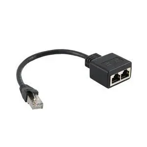 LAN Ethernet Adaptador RJ45 Male To 2 Female Splitter RJ45 1 To 2 Ethernet LAN Network Adapter Cable LAN Ethernet Adaptador RJ45 Male To 2 Female Splitter RJ45 1 To 2 Ethernet LAN Network Adapter Cable