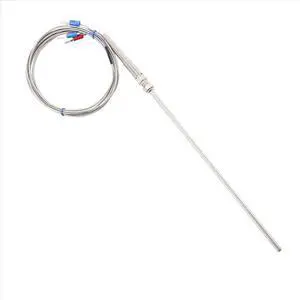 0-400C PT100 Type 5mm x 50mm Temperature Controller Thermocouple Probe 2 Meters 0-400C PT100 Type 5mm x 50mm Temperature Controller Thermocouple Probe 2 Meters