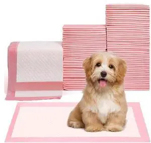 Pet Toilet Training Pads 100Count Disposable Puppy Pee Pads 18" x 13" for Dogs, Ultra Absorbent|Quick Dry|Leak-Proof Pet Potty Pads for Dog, Cat, Rabbits and Guinea Pigs (Pink) Pet Toilet Training Pads 100Count Disposable Puppy Pee Pads 18" x 13" for Dogs, Ultra Absorbent|Quick Dry|Leak-Proof Pet Potty Pads for Dog, Cat, Rabbits and Guinea Pigs (Pink)