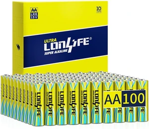 Double A Batteries,100 Pack Alkaline Double A Batteries,AA Alkaline High-Performance Batteries, Leakproof 1.5v Batteries,10-Year Shelf Life Double A Batteries,100 Pack Alkaline Double A Batteries,AA Alkaline High-Performance Batteries, Leakproof 1.5v Batteries,10-Year Shelf Life